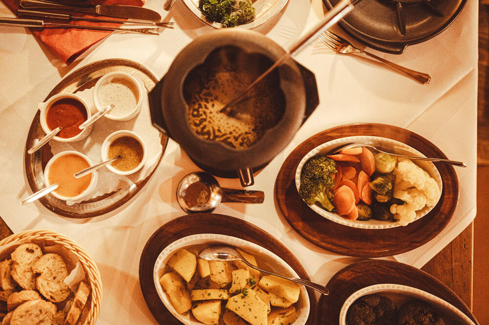 Fondue nach Wahl für 2 Personen inklusive Aperitif